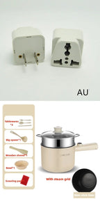 Portable Electric Hot Pot Stainless Steel & Nonstick