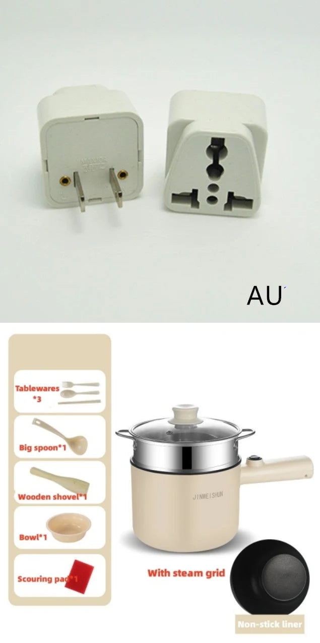 Portable Electric Hot Pot Stainless Steel & Nonstick