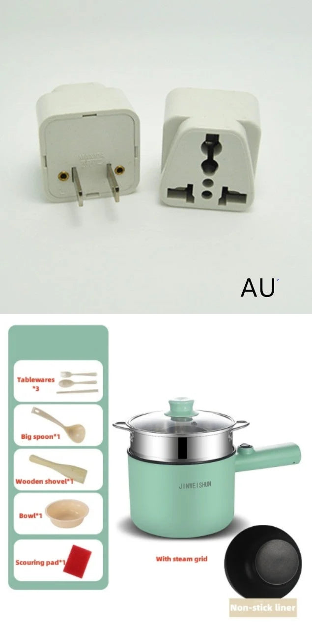 Portable Electric Hot Pot Stainless Steel & Nonstick