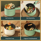 Portable Electric Hot Pot Stainless Steel & Nonstick
