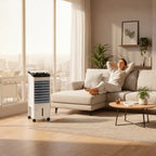 Portable Evaporative Air Cooler 3-in-1 Fan & Humidifier Wheels