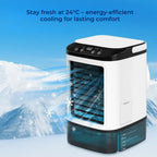 Portable Evaporative Cooler Quiet 12W Fan & 900ml Tank