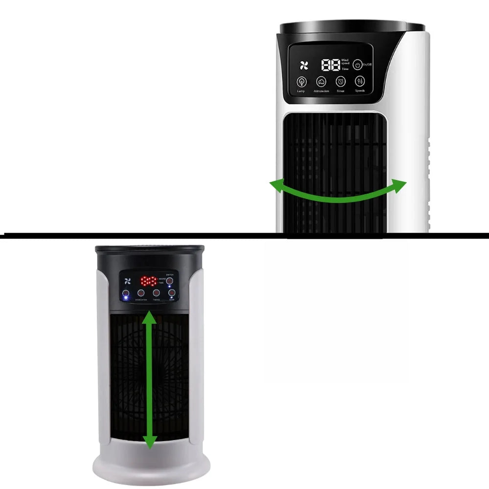 Portable Evaporative Cooler Whisper-Quiet 300ml Tank