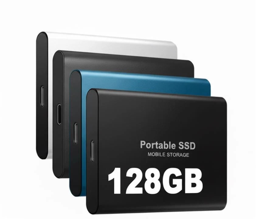 Portable External SSD 128GB USB-C Aluminum