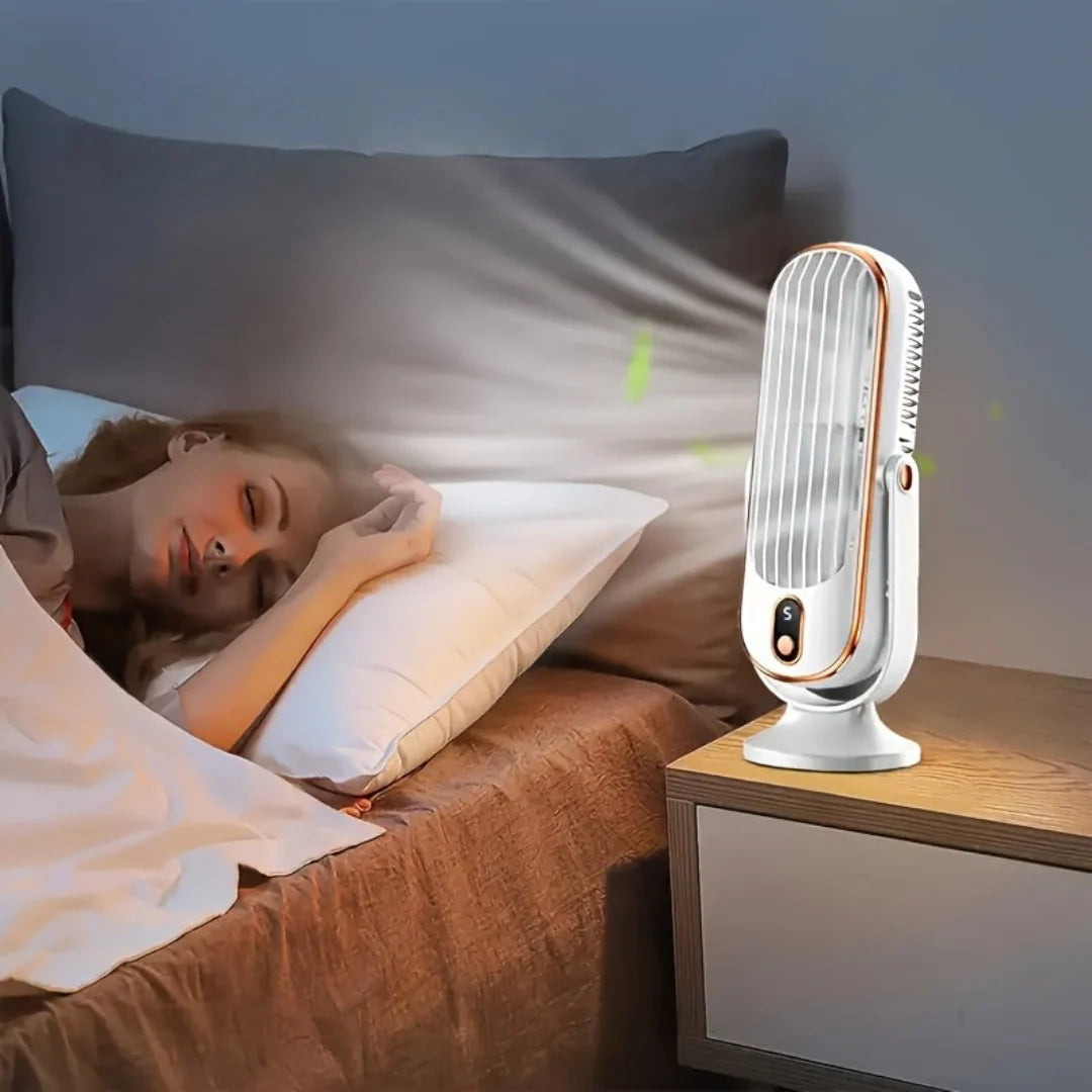 Portable Fan 720° Rotation USB Rechargeable Whisper-Quiet