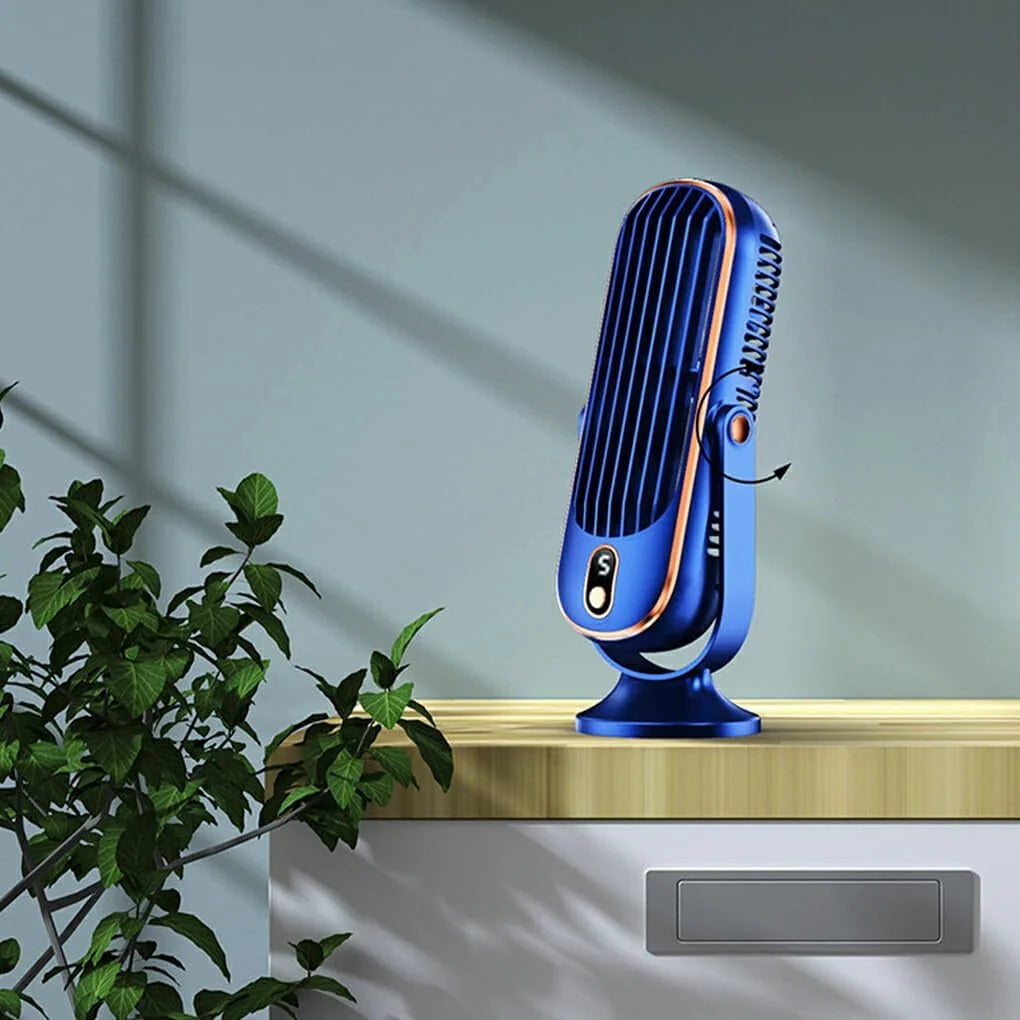 Portable Fan 720° Rotation USB Rechargeable Whisper-Quiet