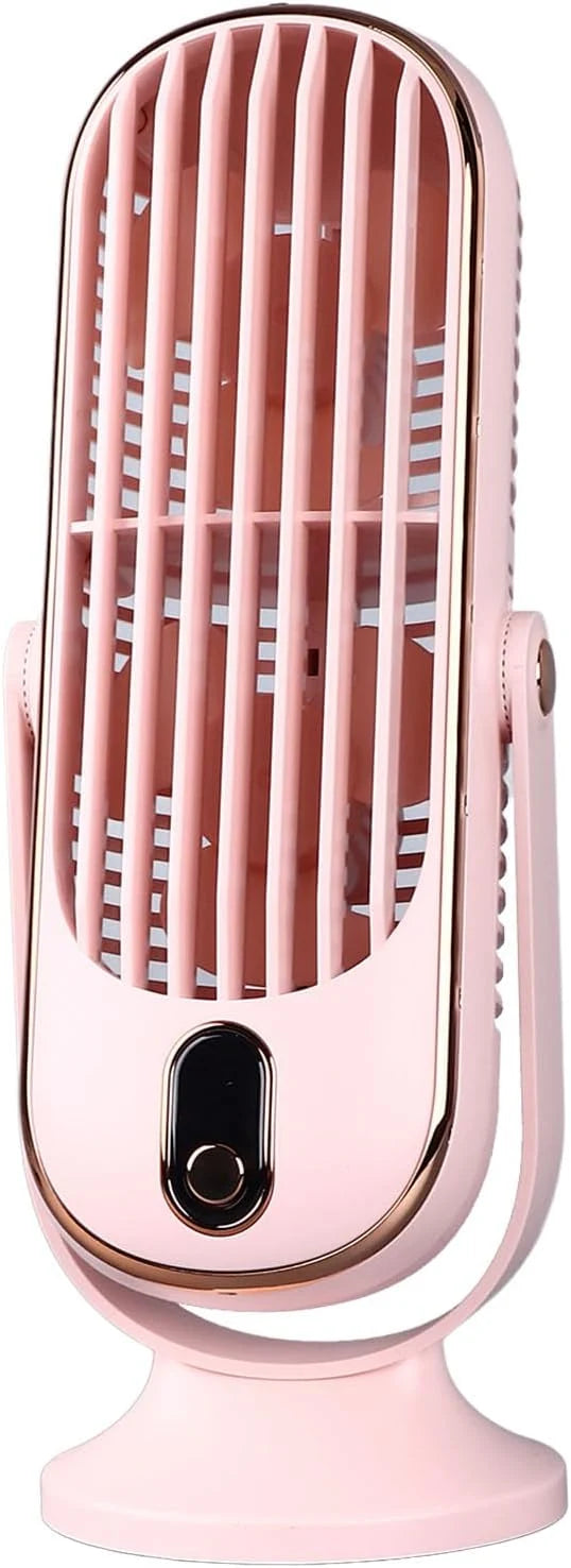 Portable Fan 720° Rotation USB Rechargeable Whisper-Quiet
