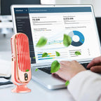 Portable Fan 720° Rotation USB Rechargeable Whisper-Quiet