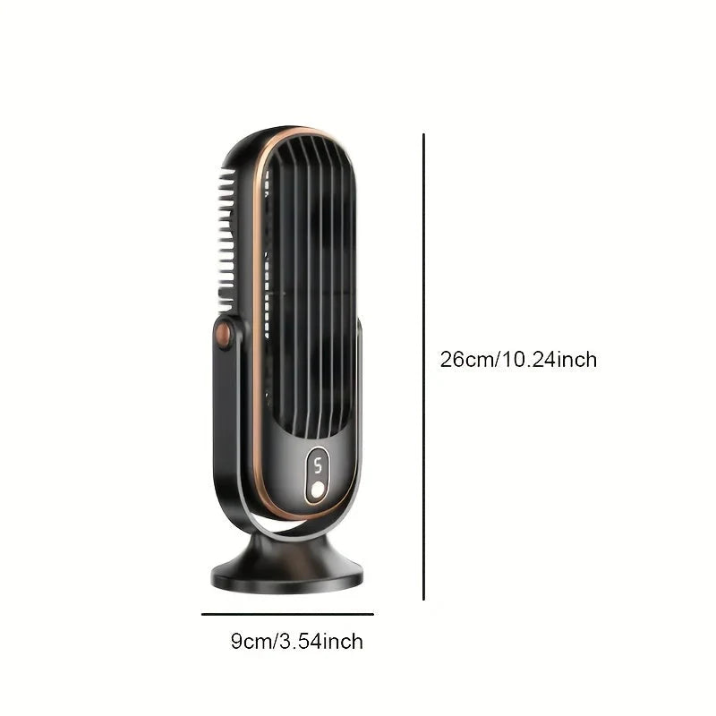Portable Fan 720° Rotation USB Rechargeable Whisper-Quiet