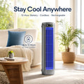 Portable Fan Bladeless Quiet Rechargeable 12-Hour Runtime