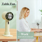 Portable Fan Compact Rechargeable 9-Hour Runtime