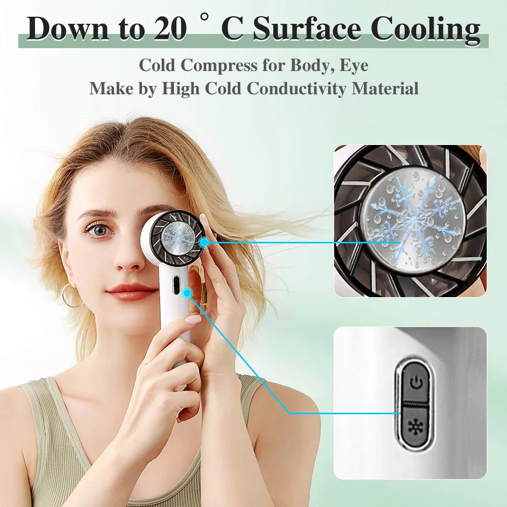 Portable Fan Compact Rechargeable 9-Hour Runtime