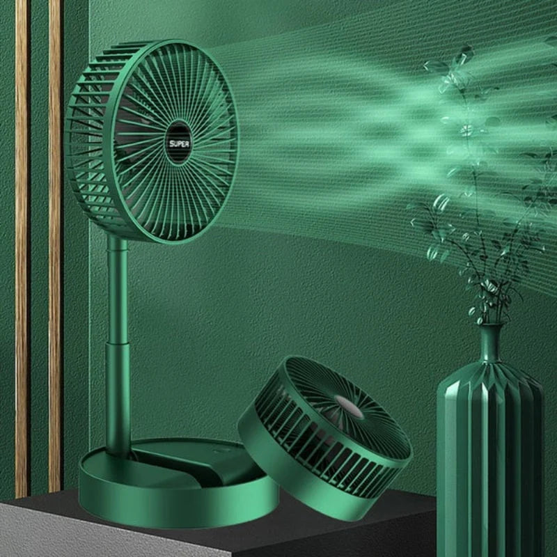 Portable Fan Foldable USB Rechargeable Quiet Brushless Motor