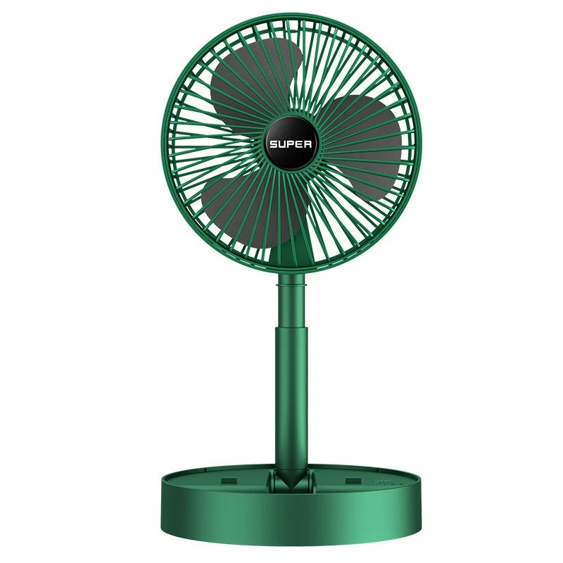 Portable Fan Foldable USB Rechargeable Quiet Brushless Motor