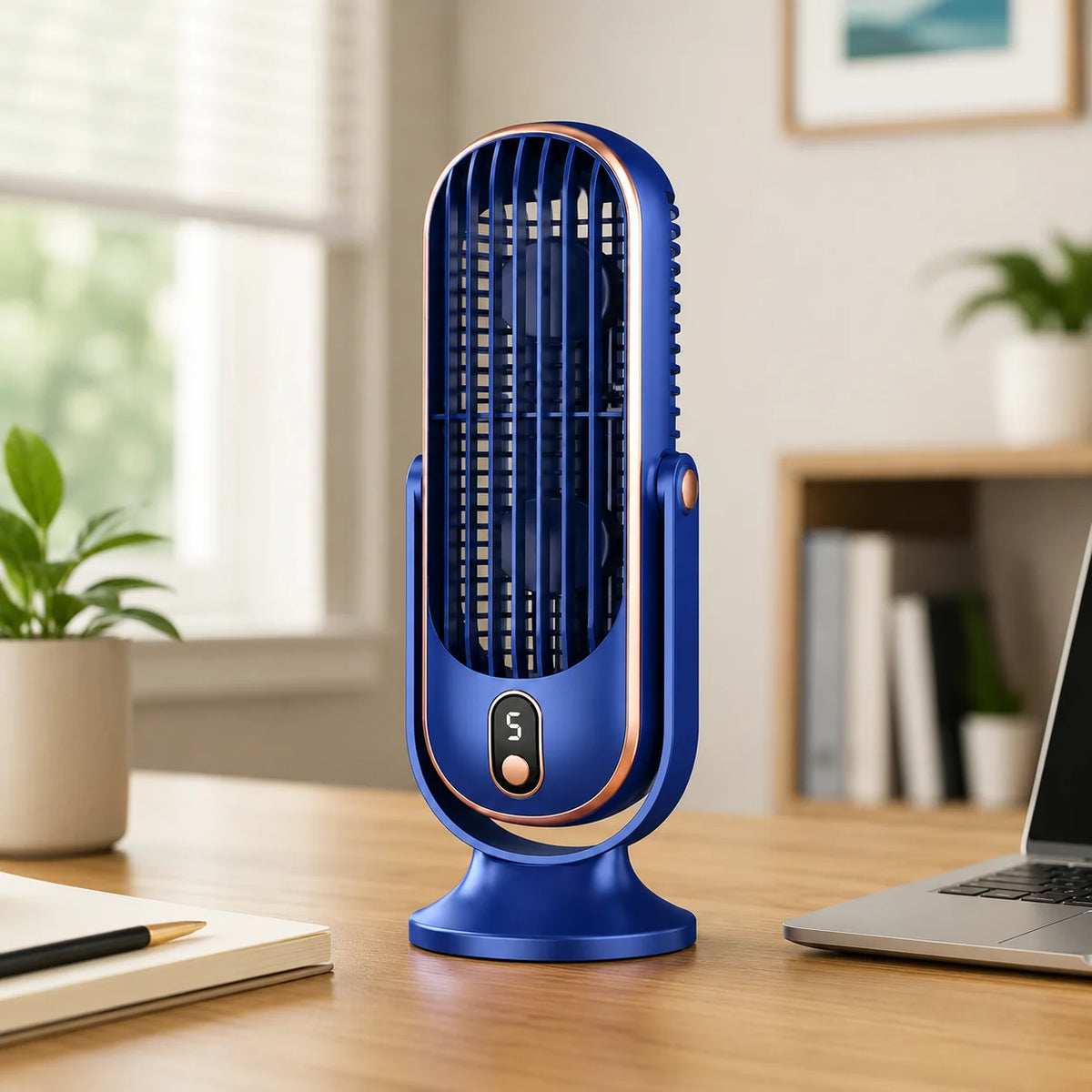 Portable Fan Handheld USB Rechargeable Dual-Motor