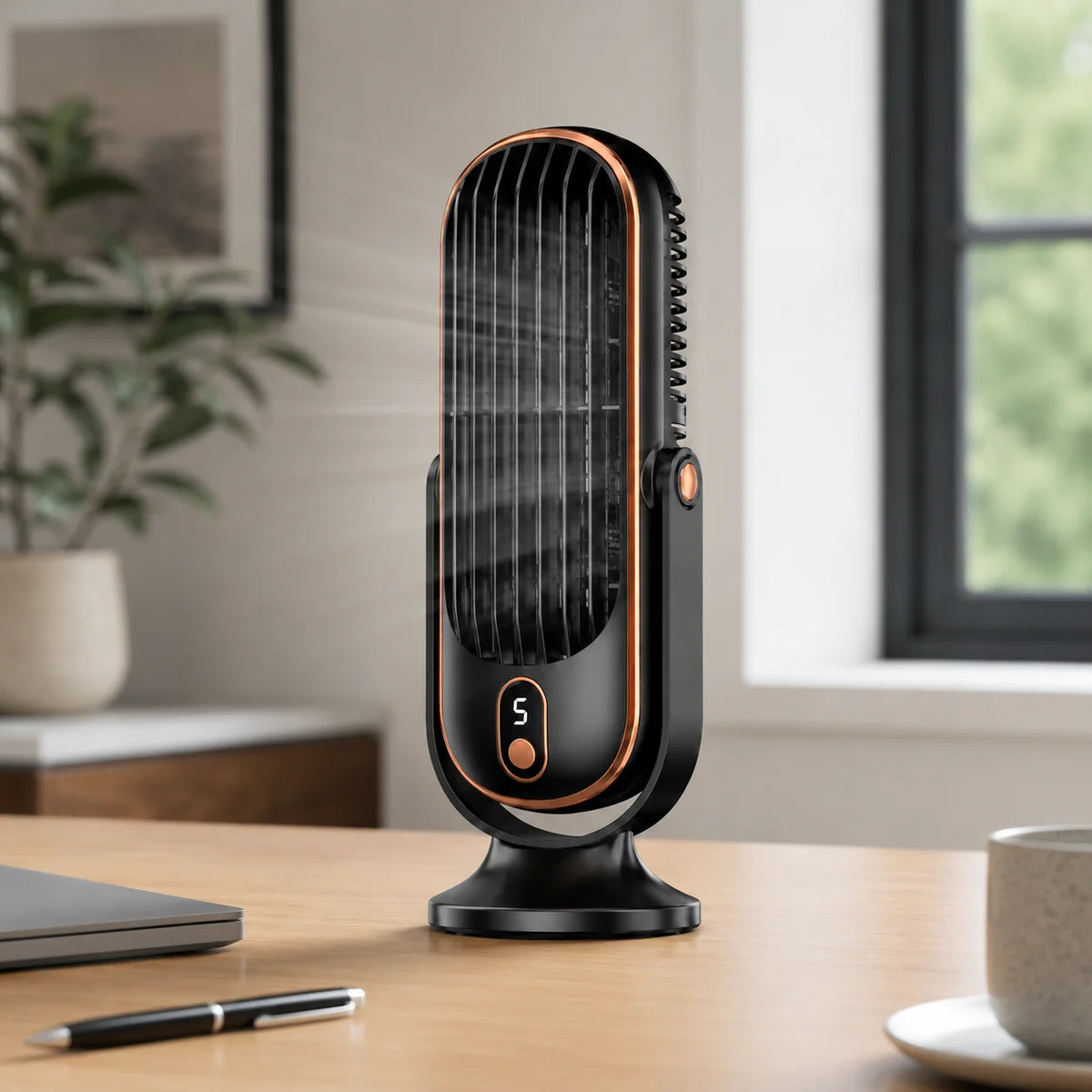 Portable Fan Handheld USB Rechargeable Dual-Motor