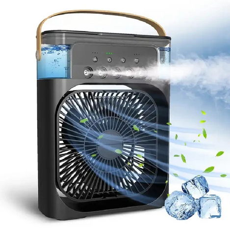 Portable Fan USB Powered Dual Airflow & Humidifier