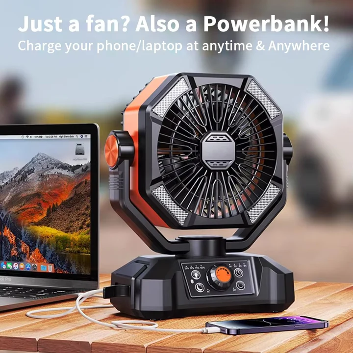 Portable Fan USB Rechargeable Compact & Quiet