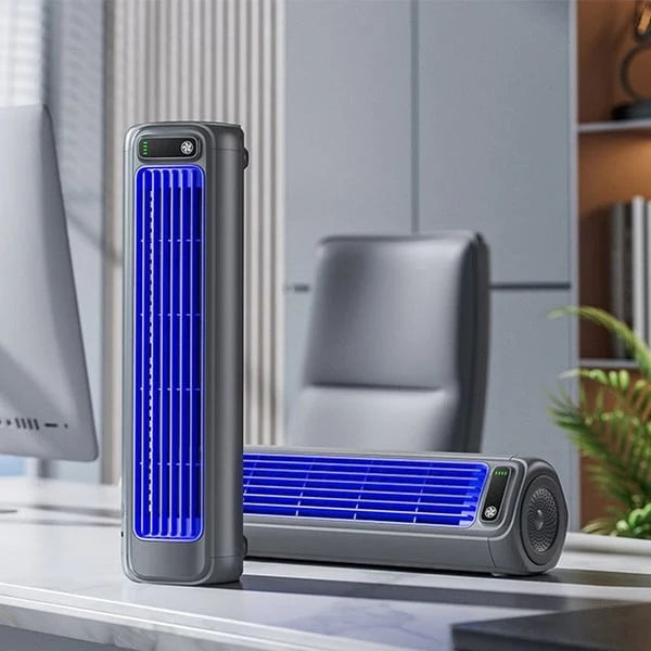 Portable Fan Whisper-Quiet USB Rechargeable 8-Hour Runtime