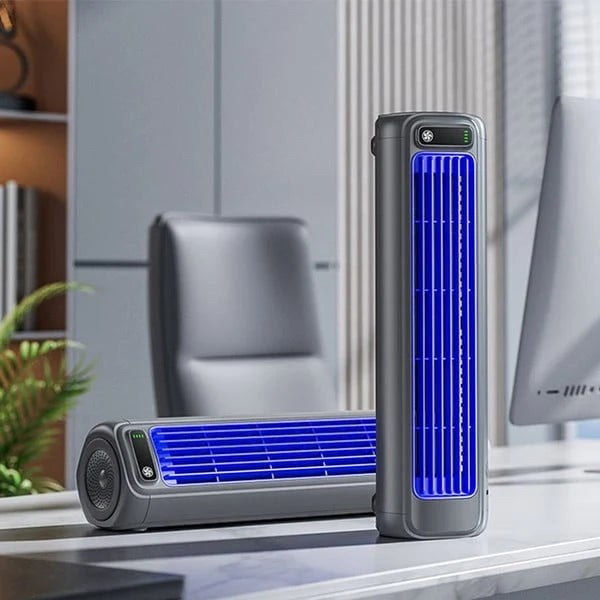 Portable Fan Whisper-Quiet USB Rechargeable 8-Hour Runtime