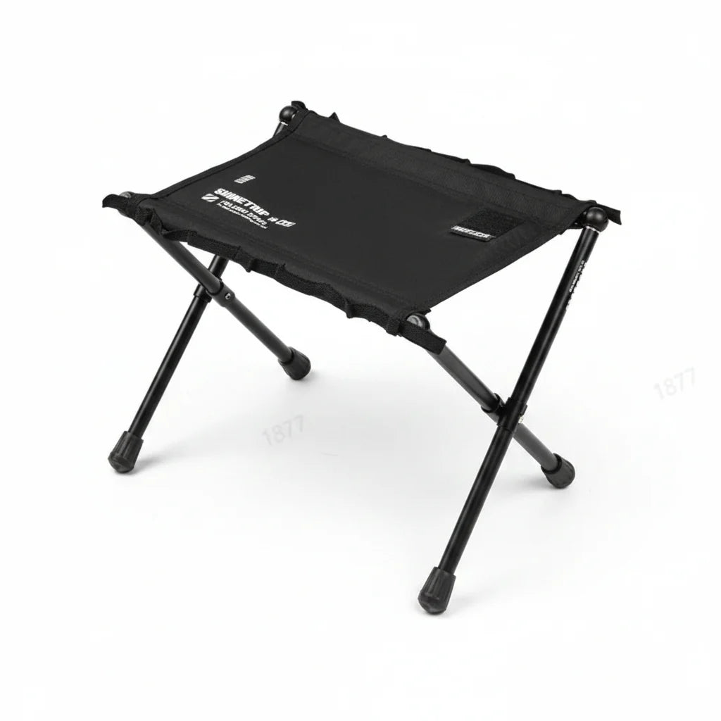 Portable Folding Stool Lightweight Aluminum Supports 220 lb