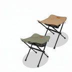 Portable Folding Stool Lightweight Aluminum Supports 220 lb