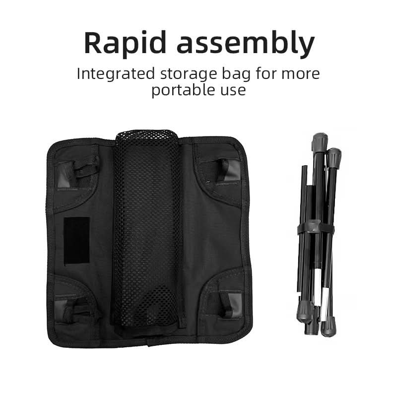 Portable Folding Stool Lightweight Aluminum Supports 220 lb