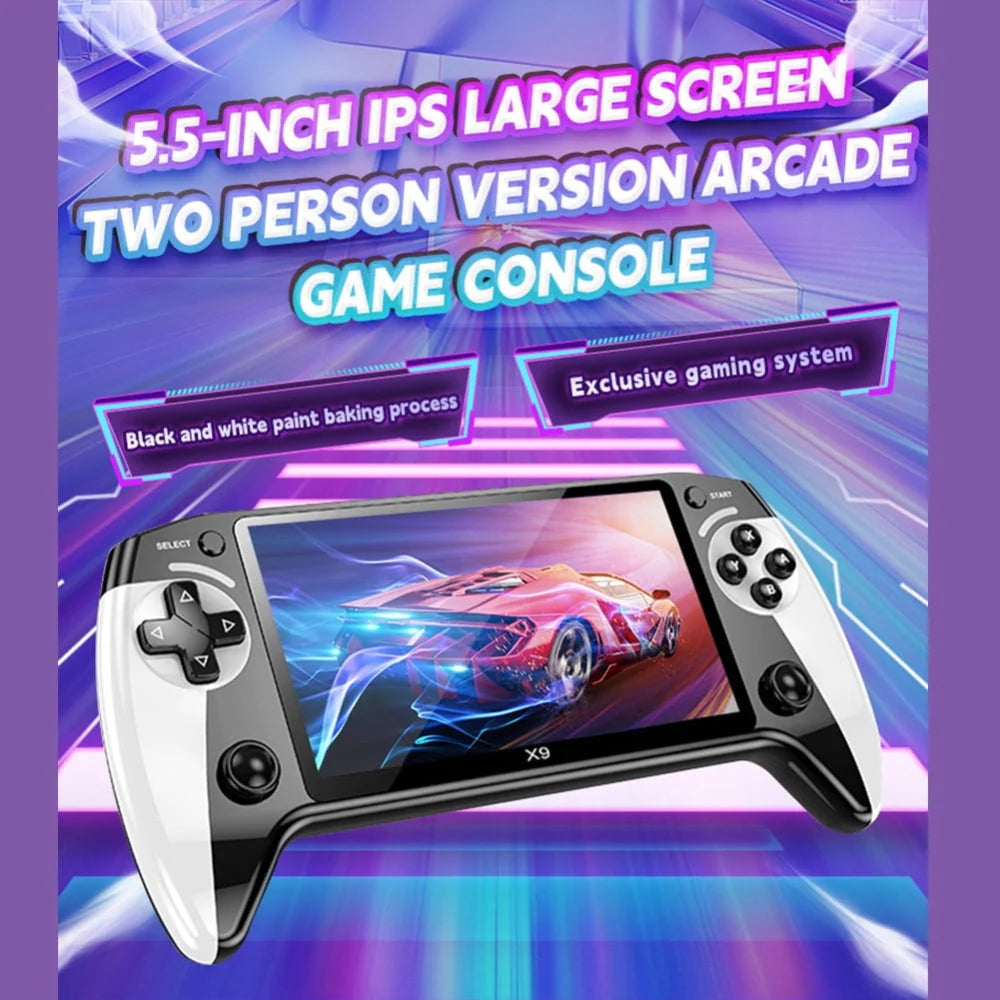 Portable Game Console 10,000 Games 5.5 Inch HD Rechargeable