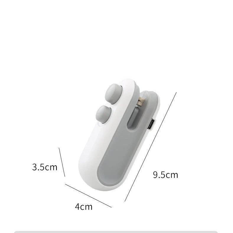 Portable Heat Sealer USB-C Rechargeable Magnetic Cutter Blade