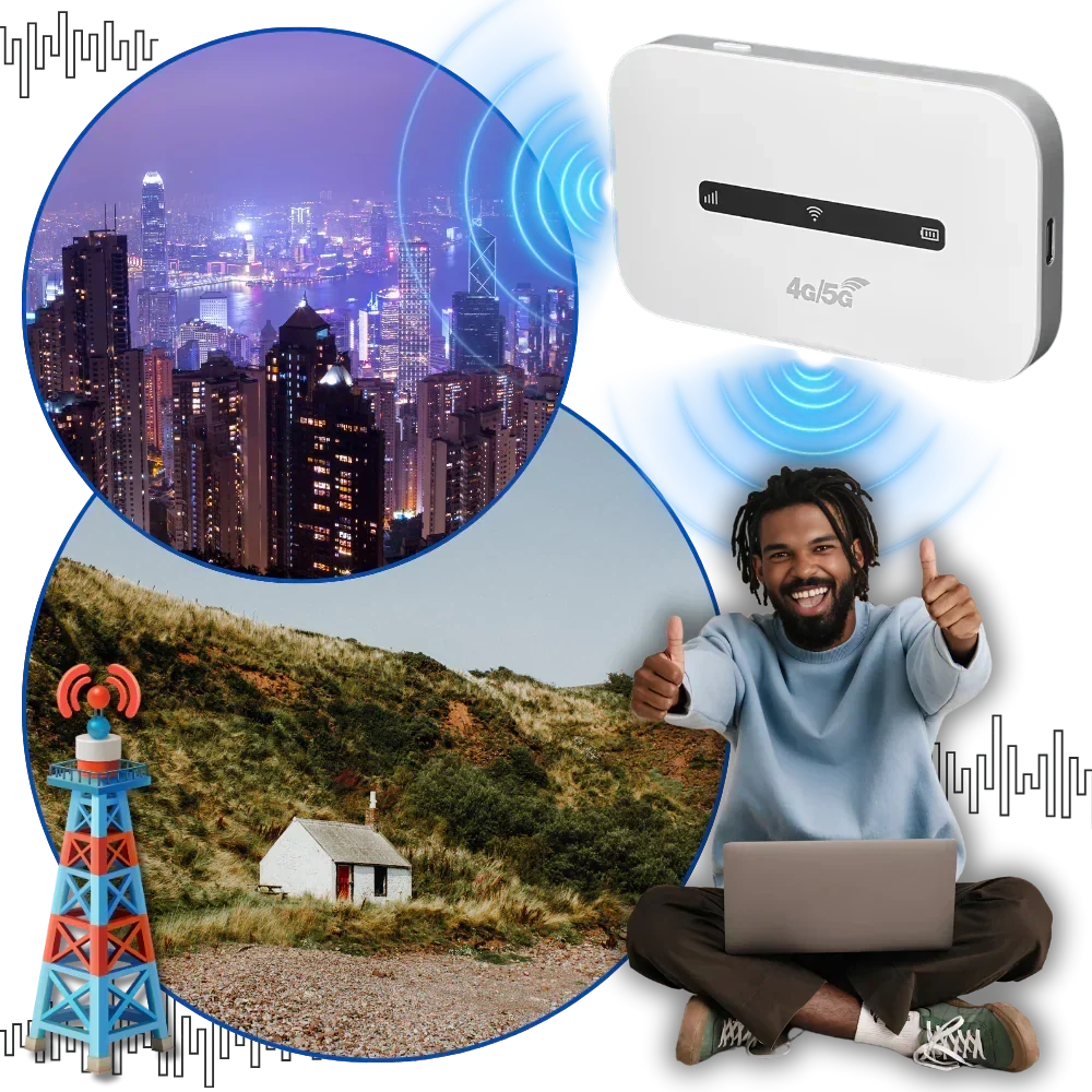 Portable Hotspot 8-Hour Battery Multi-Band Weather-Resistant