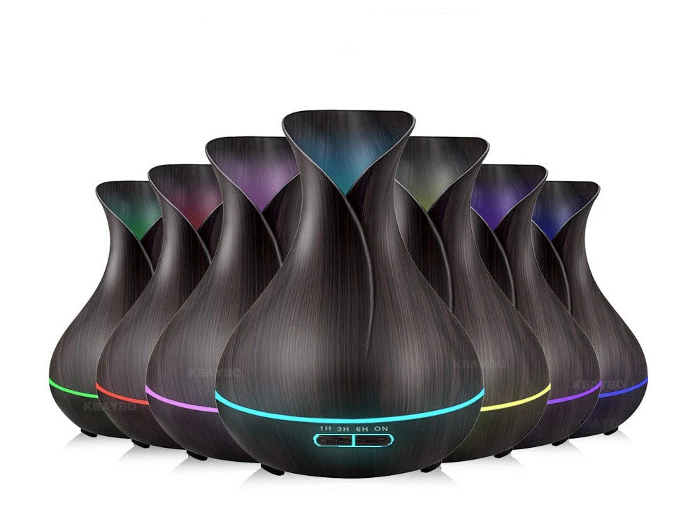 Portable Humidifier 400ml Capacity USB Powered & Color-Changing LED