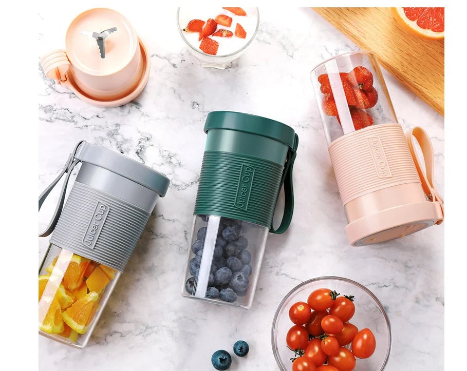 Portable Juicer USB Rechargeable Stainless Steel Blades