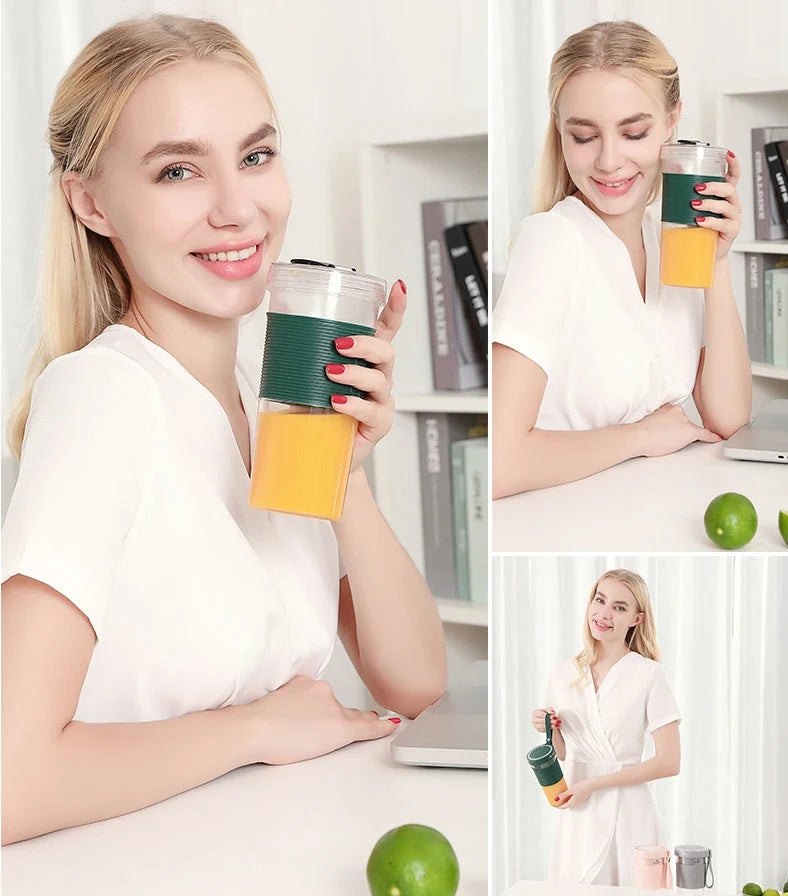 Portable Juicer USB Rechargeable Stainless Steel Blades