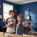 Portable Karaoke Machine Bluetooth Two Wireless Mics LED Lights