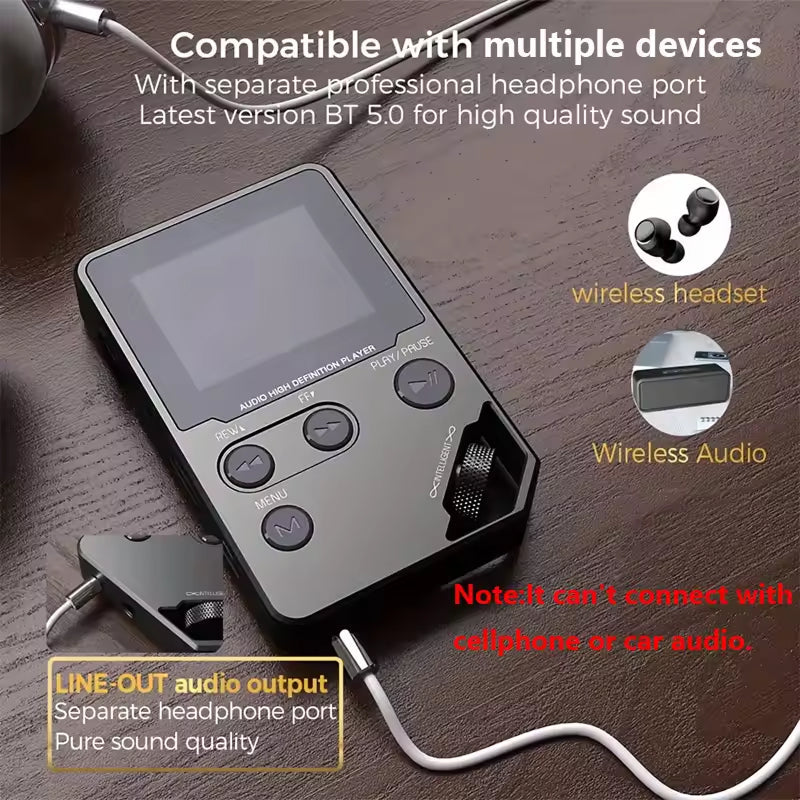 Portable MP3 Player 50-Hour Battery Expandable Storage