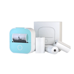 Portable Mini Printer Bluetooth Rechargeable Sticker Rolls