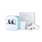 Portable Mini Printer Bluetooth Rechargeable Sticker Rolls