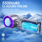 Portable Misting Fan Ice Cooling Plate 12 Hour Battery