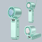 Portable Misting Fan Ice Cooling Plate 12 Hour Battery