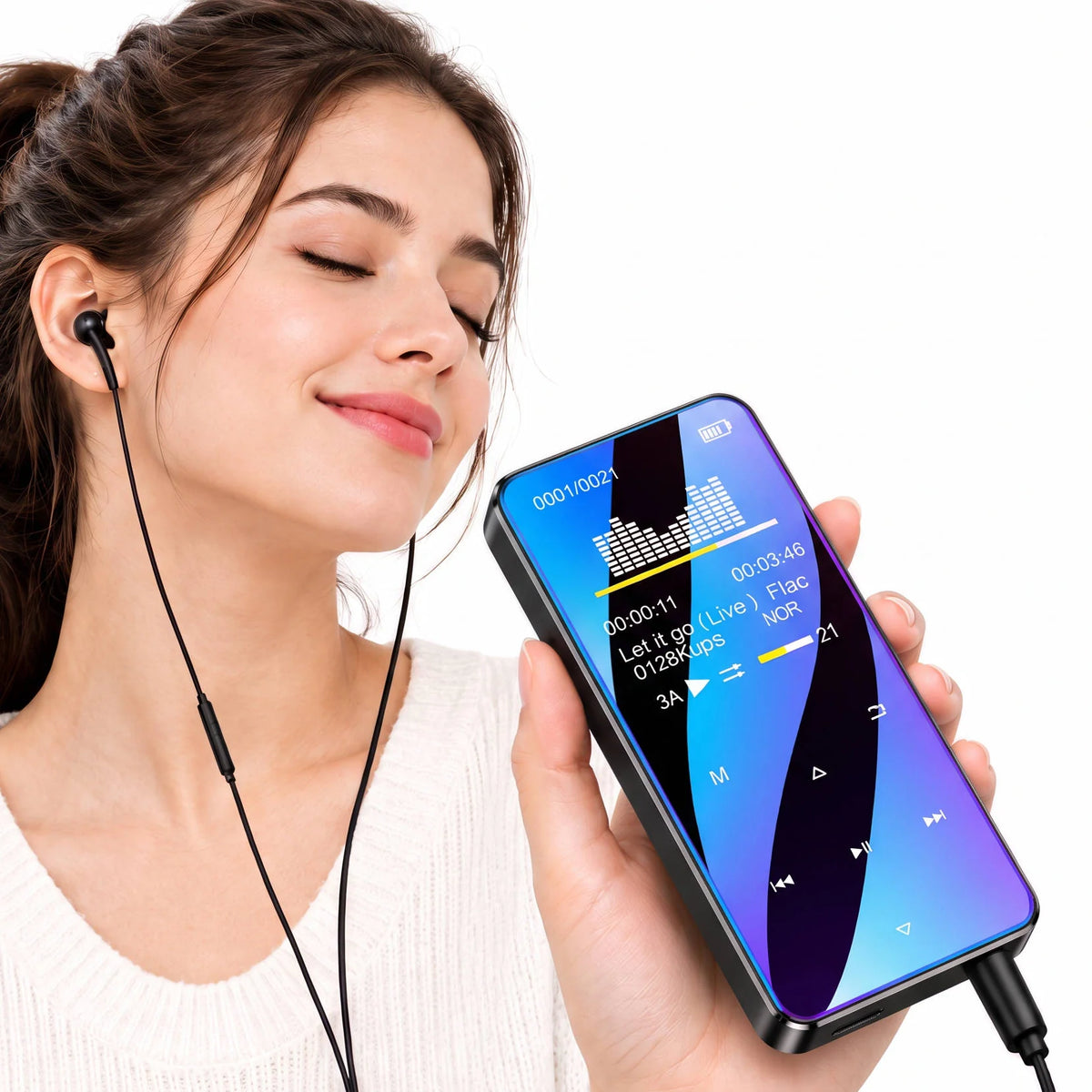 Portable Music Player Bluetooth 5.0 & Micro SD Slot