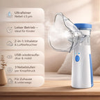 Portable Nebulizer Mesh Technology Ultra-Fine Mist & USB Rechargeable