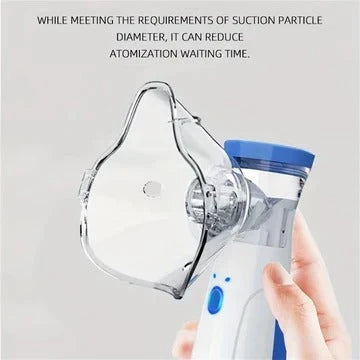 Portable Nebulizer Quiet Mesh Fine Mist USB Rechargeable