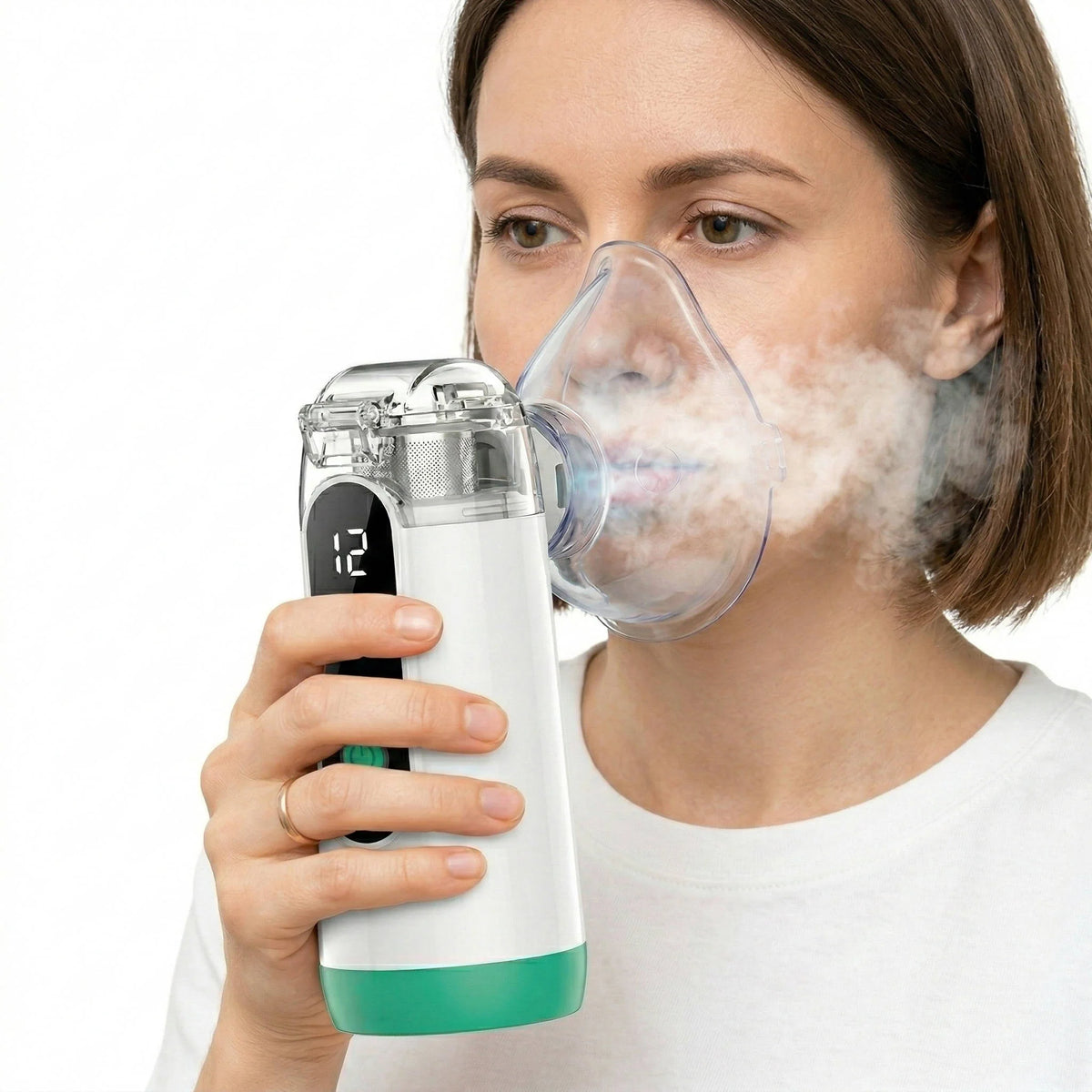 Portable Nebulizer Whisper-Quiet Mesh Mist USB Rechargeable 6-Hour Battery