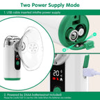 Portable Nebulizer Whisper-Quiet Mesh Mist USB Rechargeable 6-Hour Battery