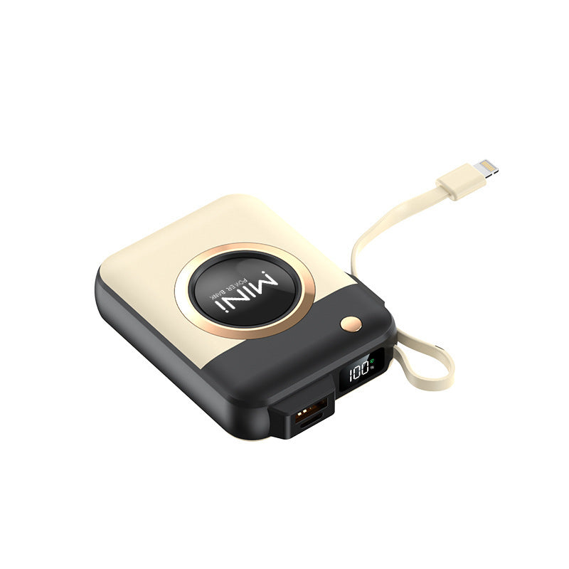 Portable Power Bank Built-In Cable Intelligent Charging