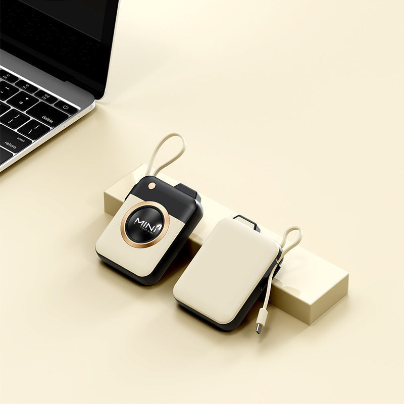 Portable Power Bank Built-In Cable Intelligent Charging
