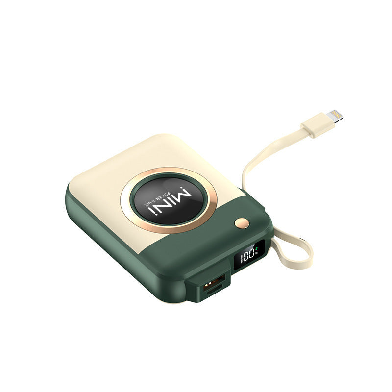 Portable Power Bank Built-In Cable Intelligent Charging
