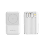 Portable Power Bank Magnetic Charging Built-In Cable