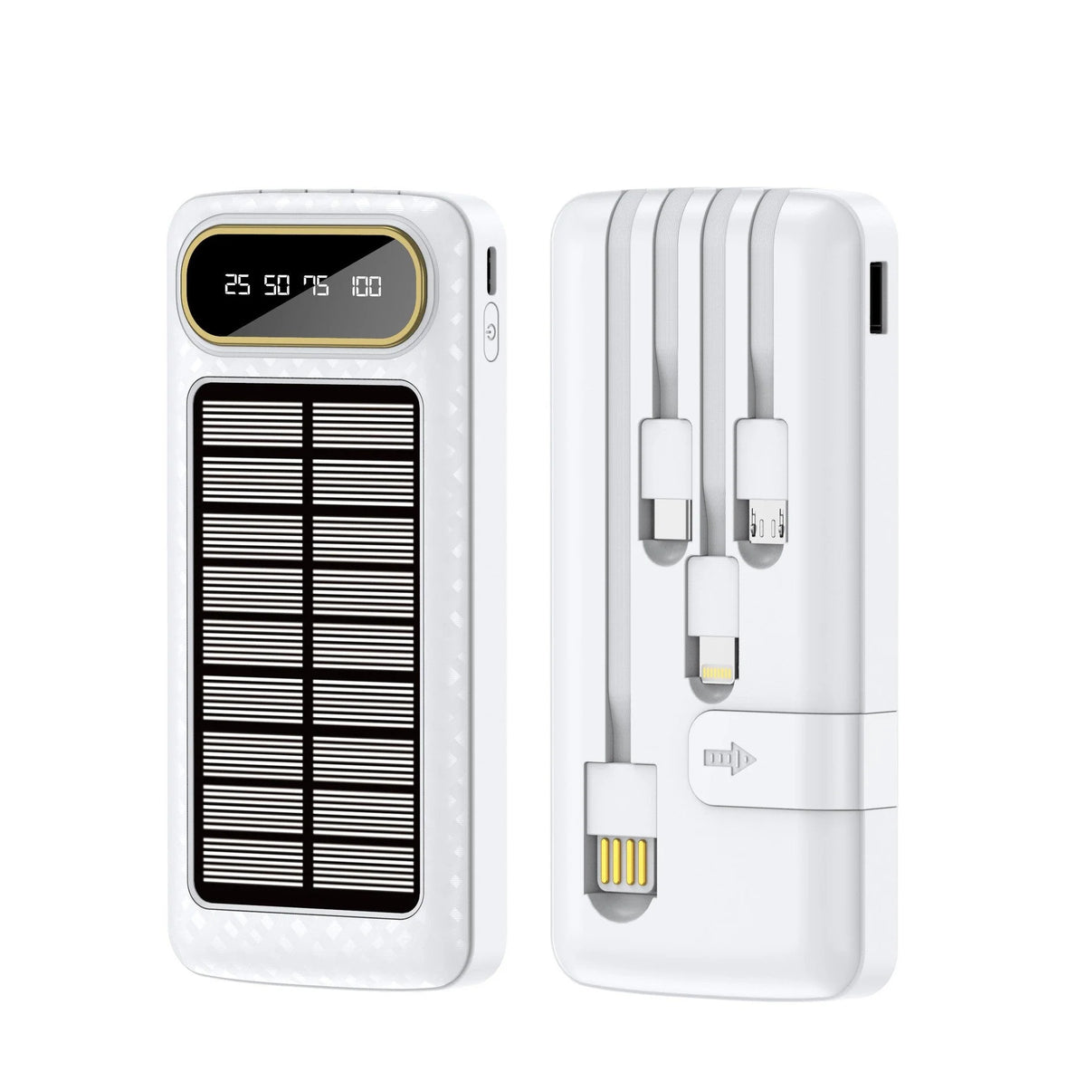 Portable Power Bank Solar Charging Digital Display