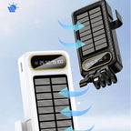 Portable Power Bank Solar Charging Digital Display